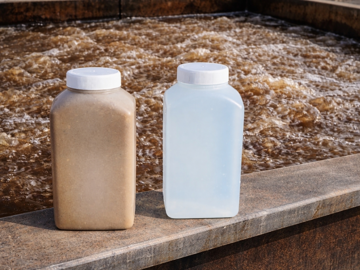 Comparaison entre eau usée et eau traitée