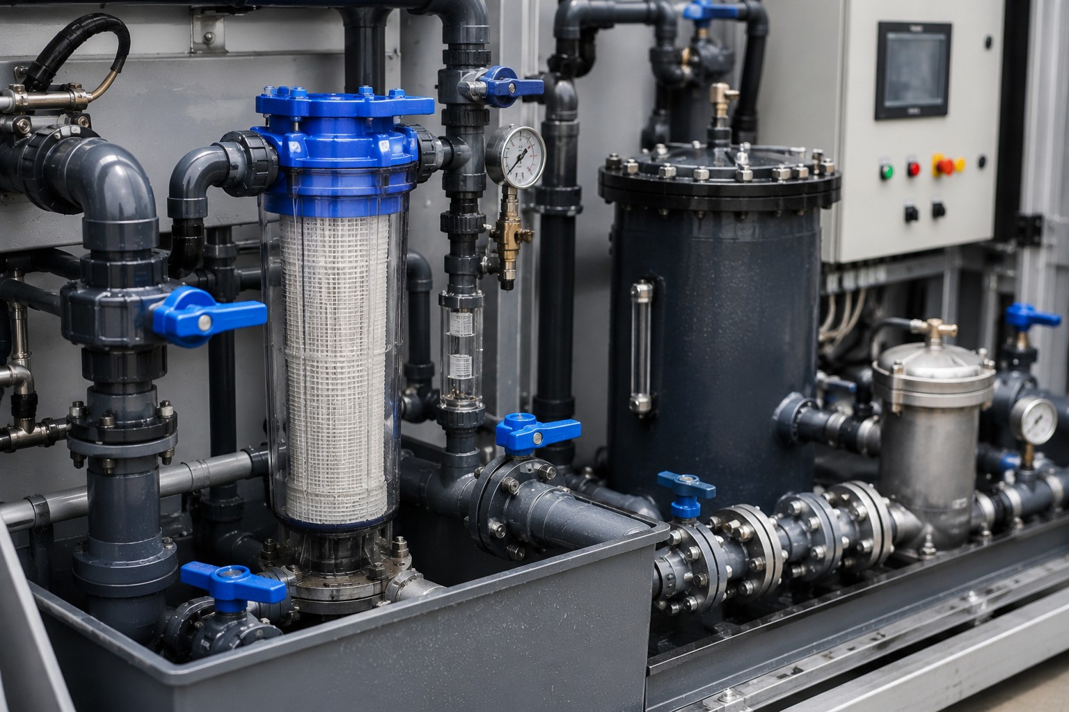 Eaux à risque filtration hydrocarbures MES métaux