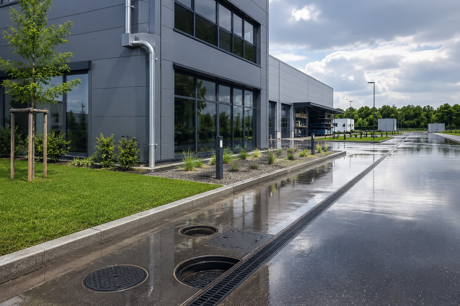 Eaux pluviales toitures voiries parkings