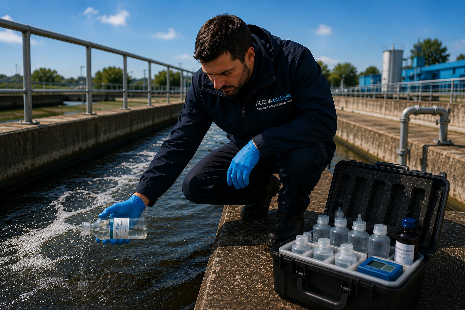 Prélèvement d’eau et expertise terrain