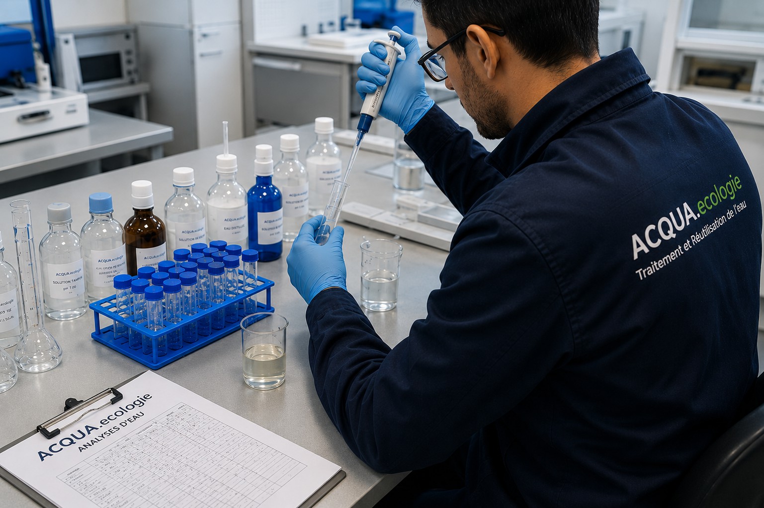 Analyse d’eau en laboratoire