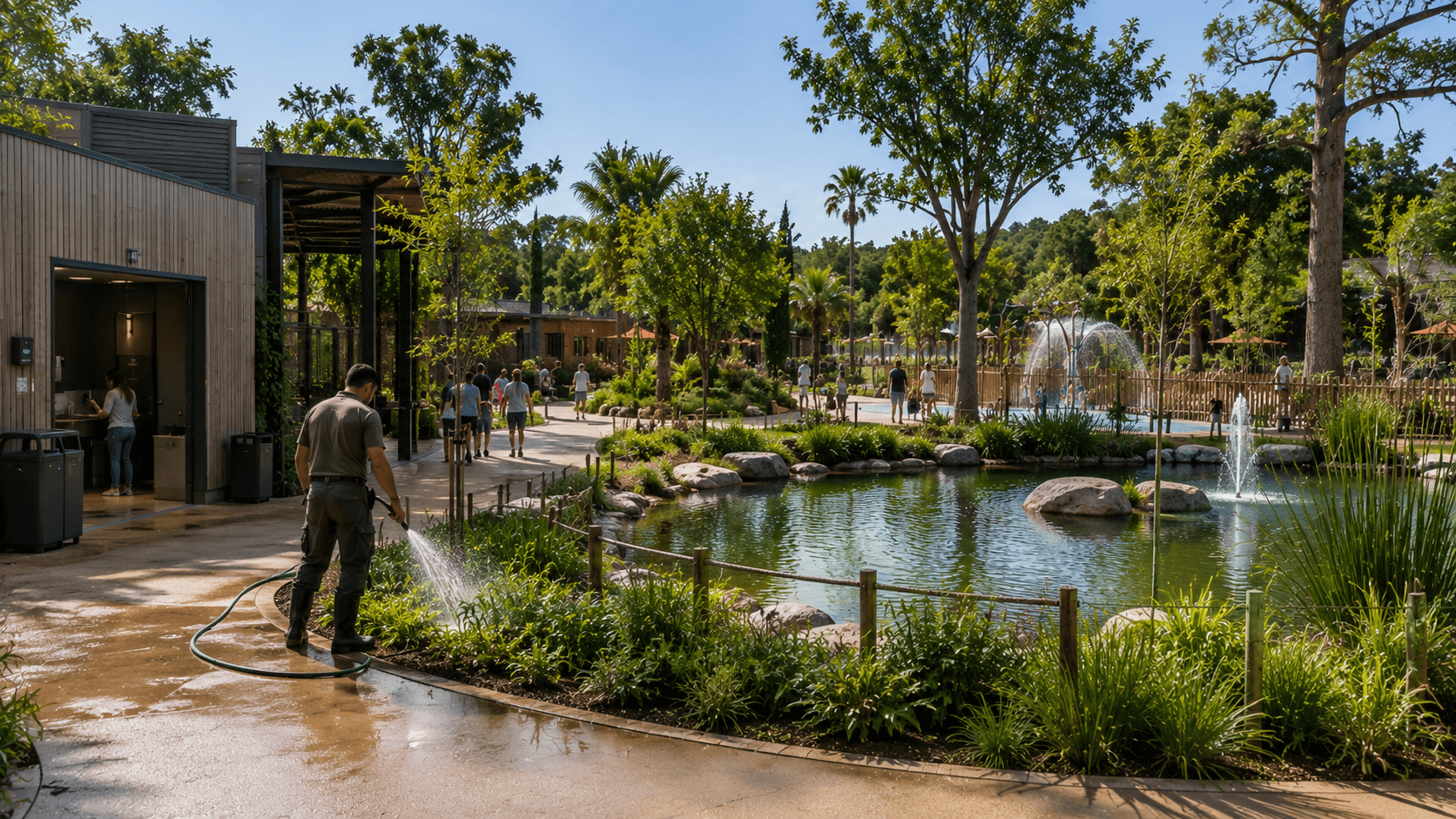 Parcs de loisirs zoos tourisme gestion eau économies REUT pluvial