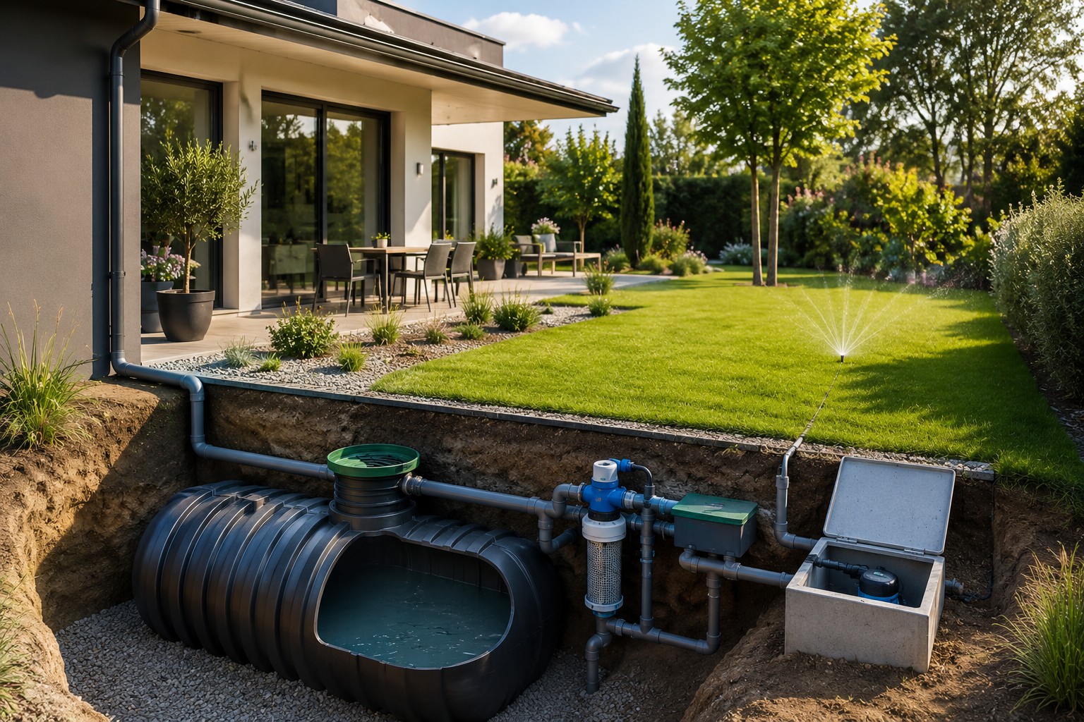 Particuliers habitat bâtiments maisons autonomes eau