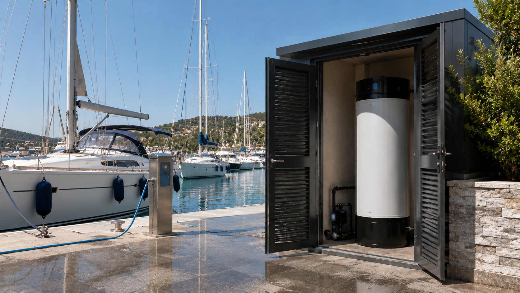 Réutilisation eau traitée ports activités nautiques