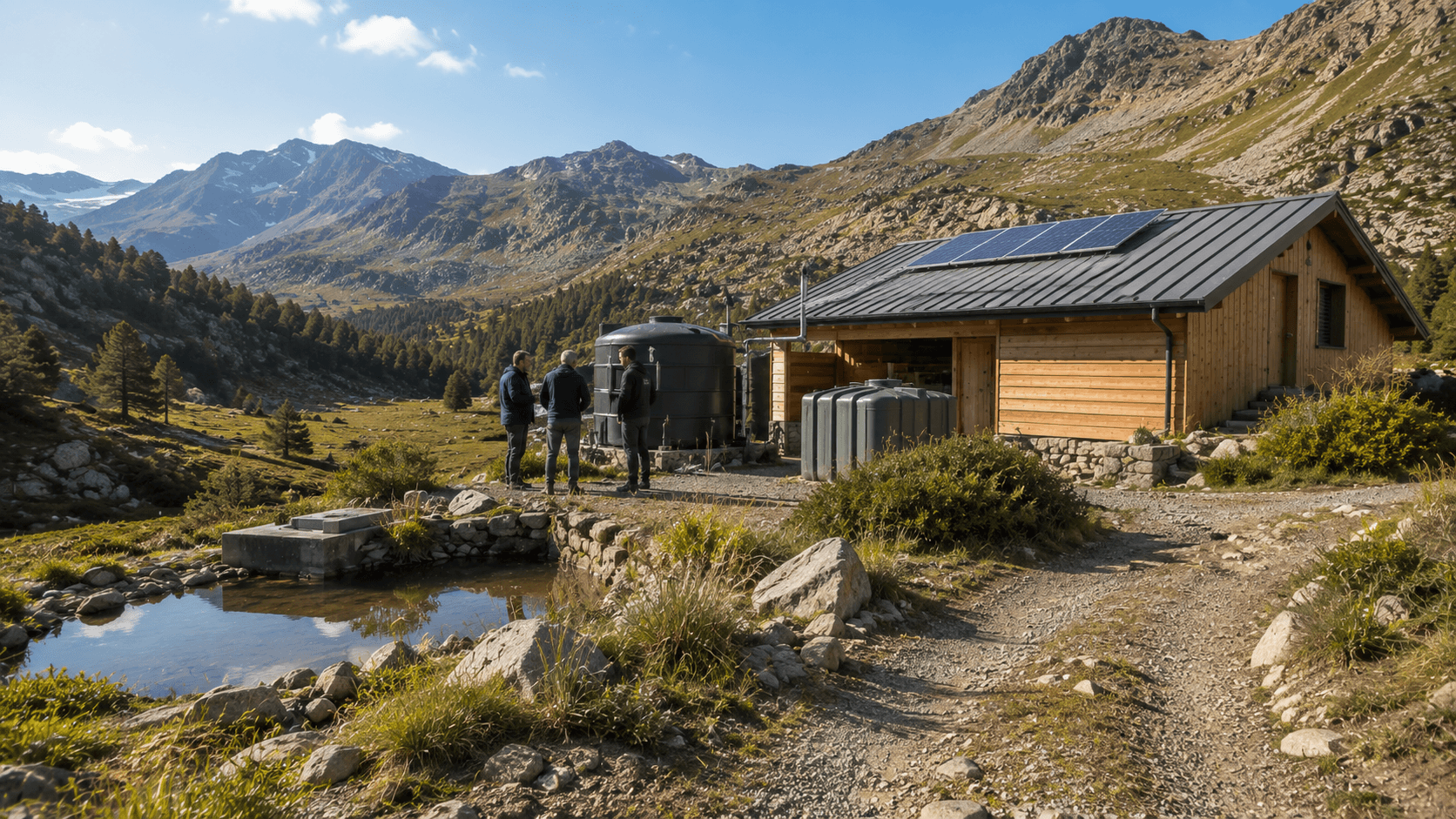 Sites isolés autonomie eau potable assainissement REUT pluvial