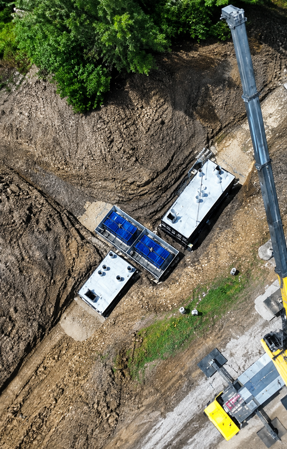 Illustration de modules MyFAST® destinés au traitement décentralisé des eaux usées