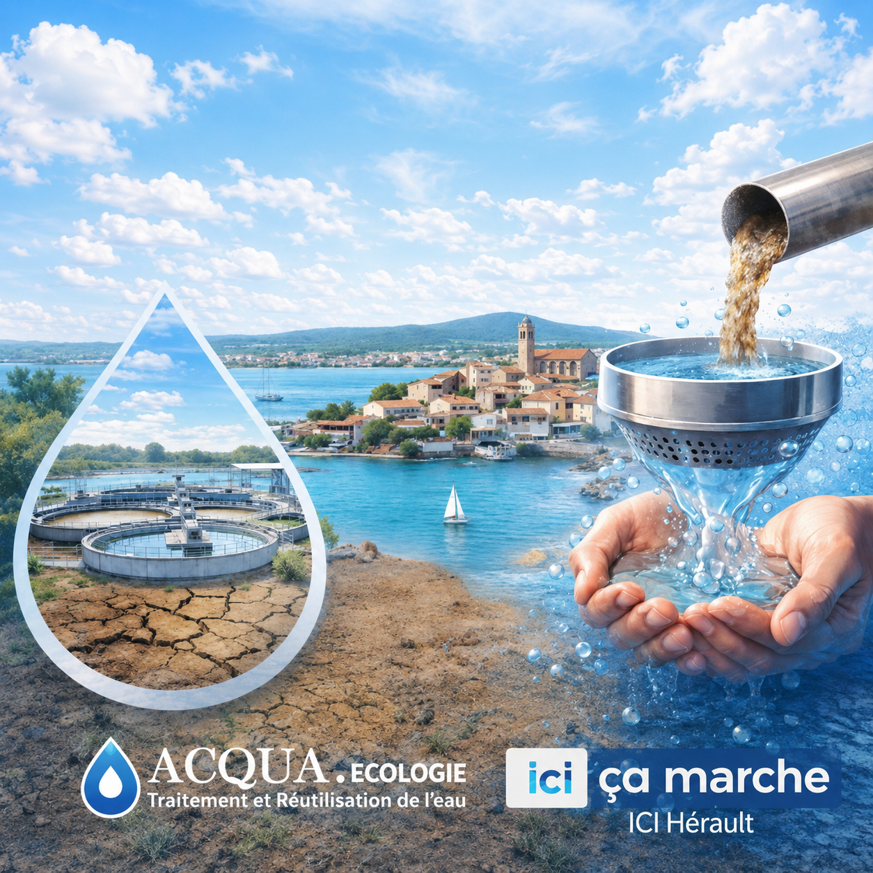 ACQUA.ecologie présente ses solutions de réutilisation de l’eau depuis Mèze sur ICI Hérault