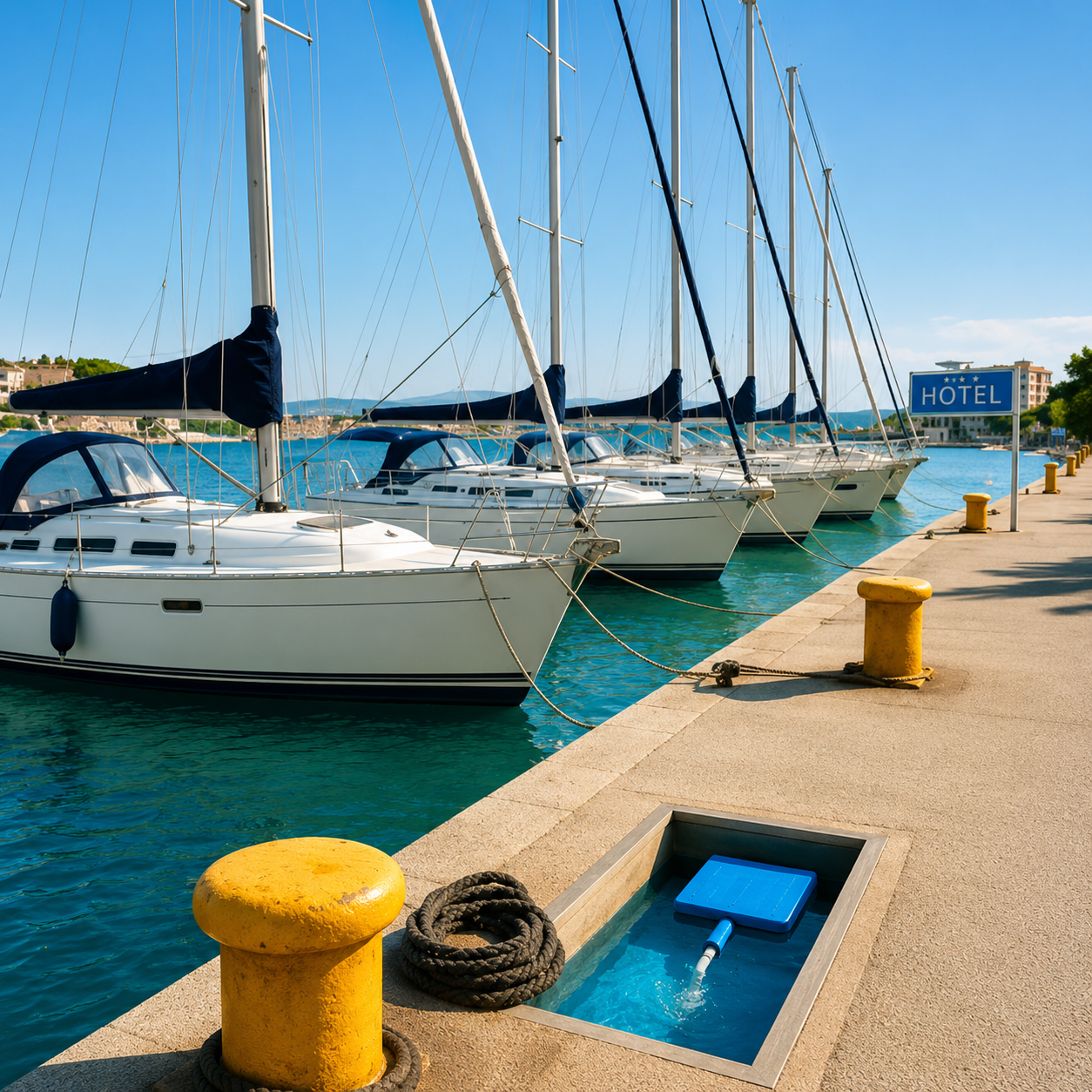 Traitement des eaux portuaires chargées en hydrocarbures et MES avec ECO-Guard®