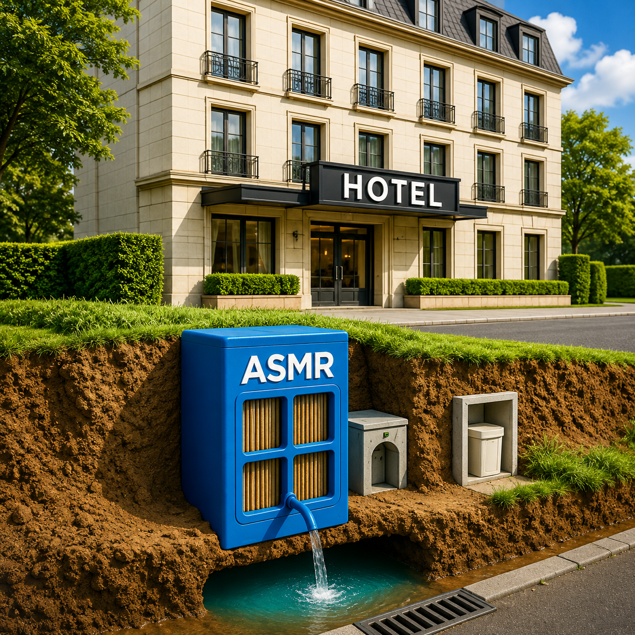 Réutilisation de l’eau sur site avec la filière ASMR® ACQUA Smart Reuse